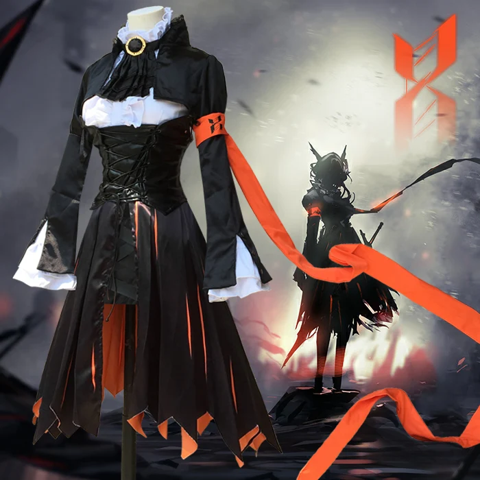 Костюм для костюмированной вечеринки Arknights Talulah костюм агента Черная форма