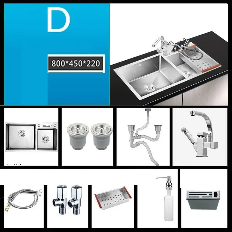 MODEL X Смеситель для гурманов Umywalka Inox Evier Lavello Zlewozmywak Ze Stali Nierdzewnej Cuba Fregadero Lavabo Pia Cozinha кухонная раковина - Цвет: MODEL X