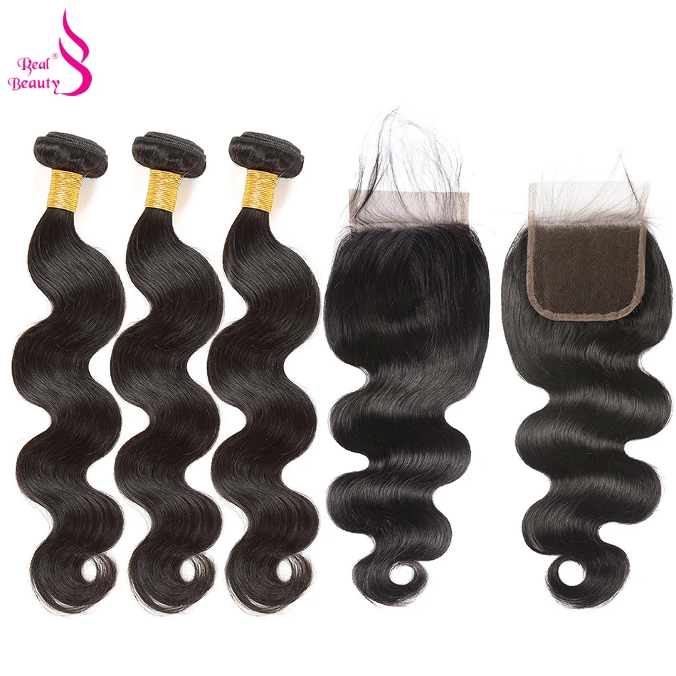 Настоящие красивые монгольские волосы Remy с кружевной застежкой 3 пучка волнистых
