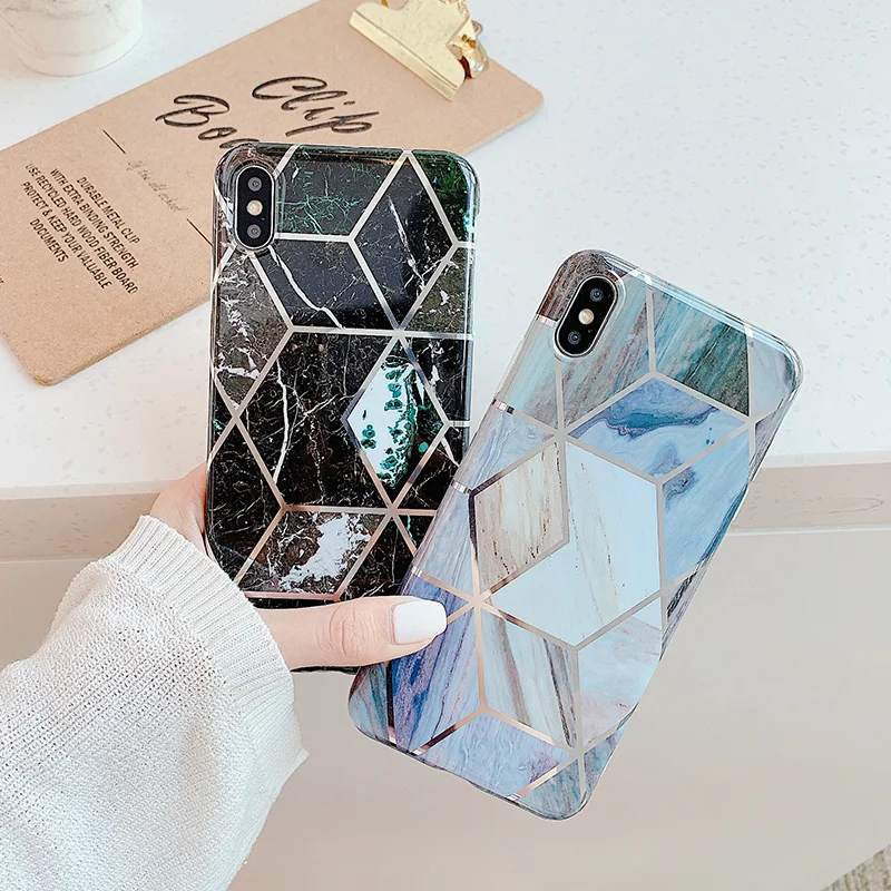 

Plating IMD Silicone Case For iPhone 7 Plus Case Soft Phone Shell For iPhone 6 7 8 Plus X XS Max 11 Pro Max Shockproof Cover
