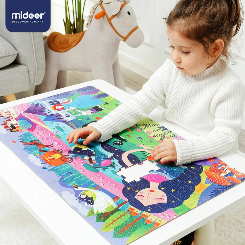 

MiDeer 104pcs Puzzles for Kids Jigsaw Puzzle Toy Baby's Intellectual Puzzle Combination Paper Kids Gift Puzzle Box >3 Years Old