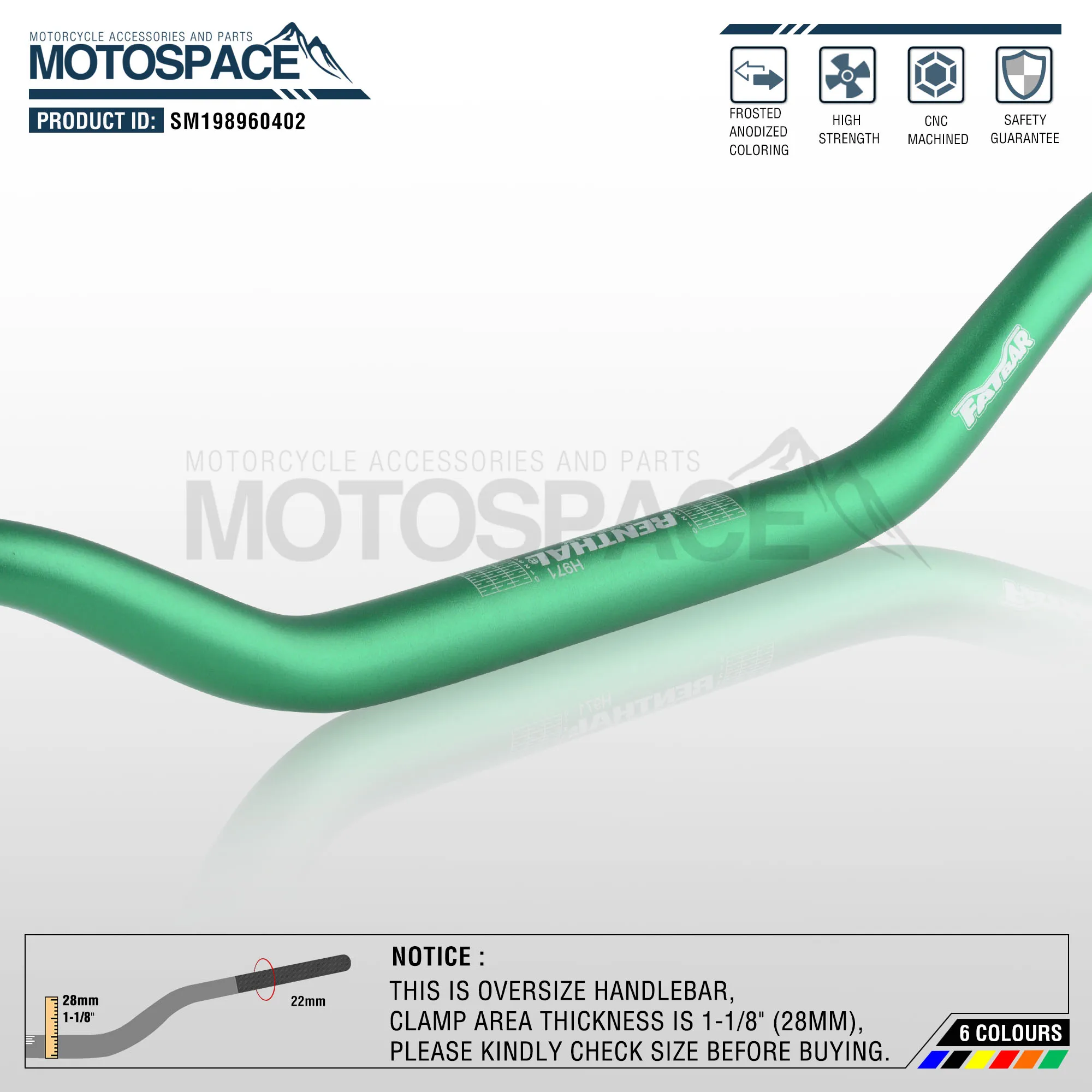 Серый алюминиевый 28 мм 1-1/" Руль для moto rcycle moto MX CR CRF CRM XR YZ YZF WR WRF DR DRX RM rmz EX 85 125 200 250 400 650