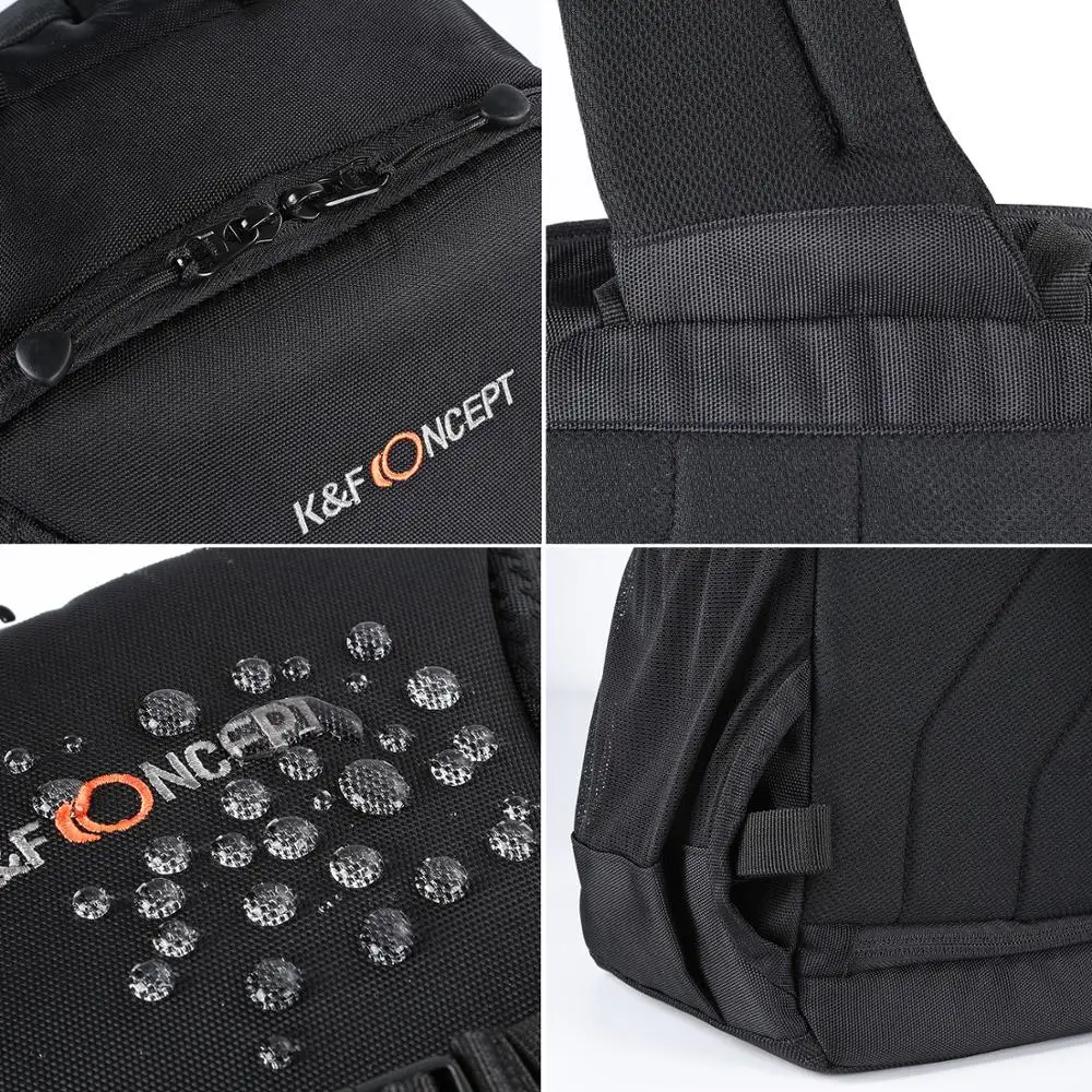 K & F CONCEPT Рюкзак слинг для камеры классические боковые отсеки дорожная сумка через