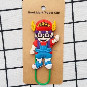 

Arale Dragon Ball Fashion Anime Jewelry Components Cartoon Paper Accessories Book Clip Bookmarks Students New Gifts