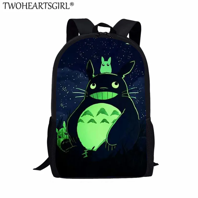 Z5589C Twoheartsgirl 3 шт./компл. сумка для книг мультфильм Тоторо печатных школьные ранцы для мальчиков начальной школы школьные сумки mochila escolar - Цвет: Z5589C