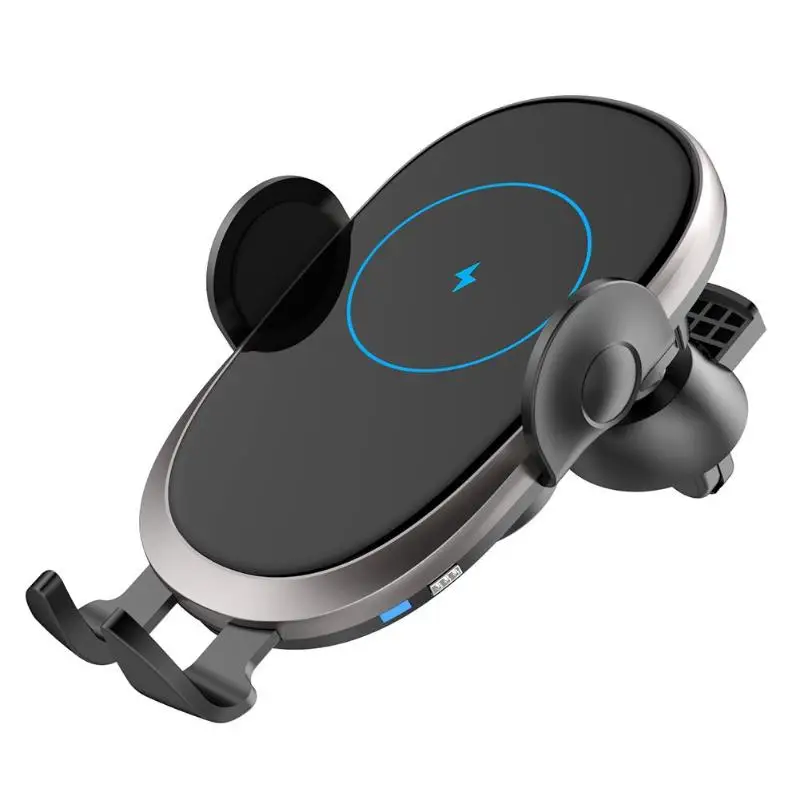 Durable Wireless Charger Delicate Texture Wireless Car Charger with Air Outlet Bracket Smart Mobile Phone Magnetic Charger