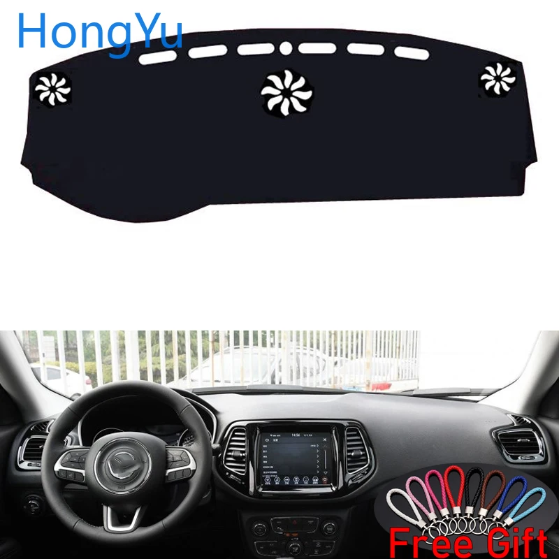

For Jeep Compass 2017 2018 2019 Interior Accessories Auto Car Dashboard Cover Dash Mat Board Pad Carpet Dashmat Anti-UV Mats