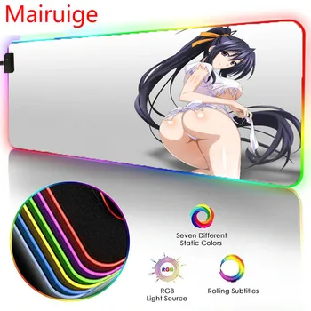 

Mairuige Animation Mouse Pad RGB Sexy Girl Butt LED Luminous Color Lighting Computer Desk Wireless Charging Mouse Pad Desks