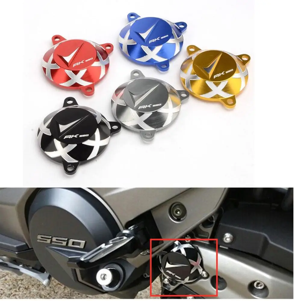 

For KYMCO AK550 AK 550 2017 2018 Motorcycle Accessories CNC Aluminum Frame Hole Cover Front Drive Shaft Cover Guard Protector