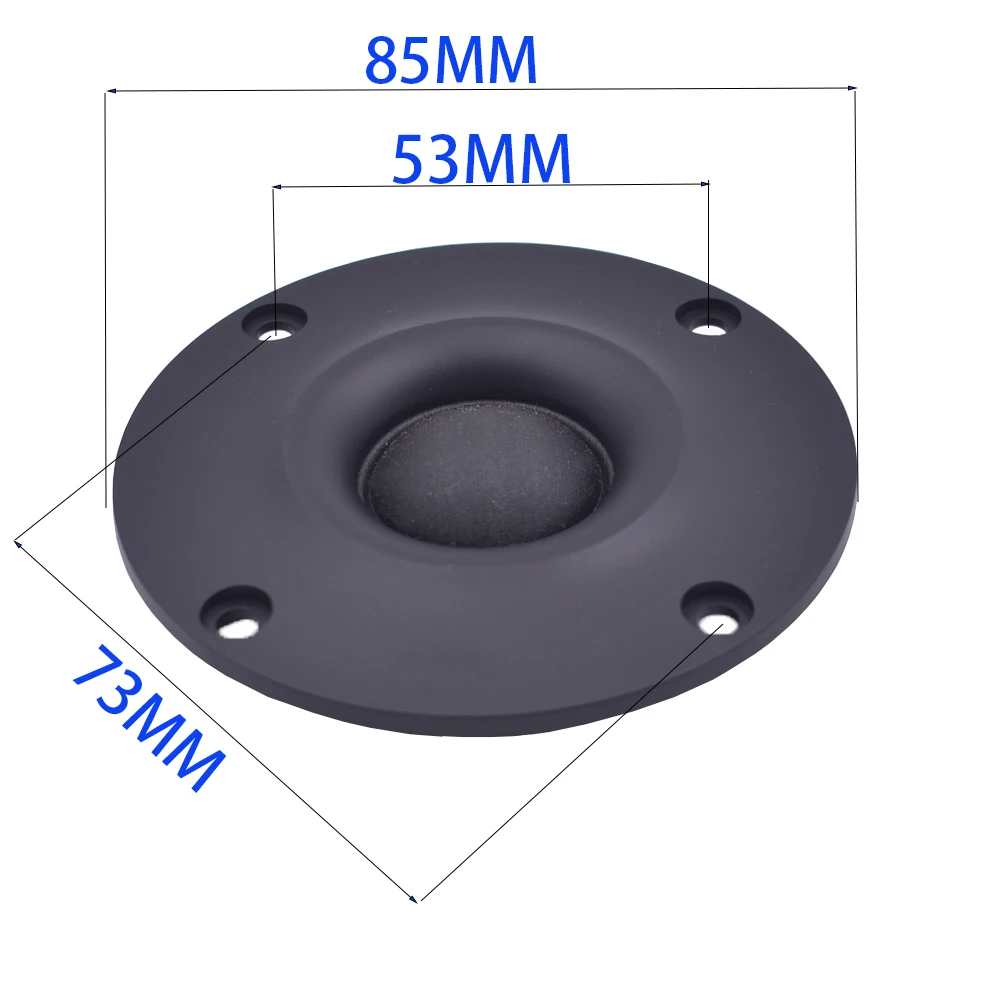 Tenghong 2pcs 3.5 Inch Tweeter Audio Speakers 4Ohm 8Ohm 20W Silk Film Speaker 25 Cores Dome Treble Loudspeaker For Home Theater