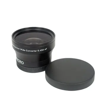 

Portable Camera/Camcorder Wide Angle Lens Conversion Lens 37mm 0.45x Telephoto Lens for Camcorder 37mm with Soft Lens Bag