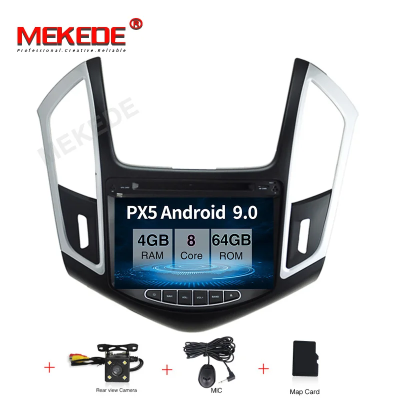 Android9.0 автомобильный dvd для Chevrolet Cruze 2013 gps навигация Радио Видео Стерео мультимедийный плеер Восьмиядерный ips экран - Цвет: PX5