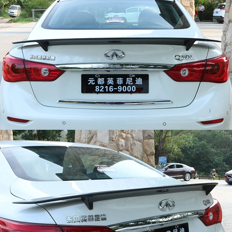 RT Стиль Спойлер для Infiniti Q50 Q50S спойлер из углеродного дизайн psm 2015-2017 волокна