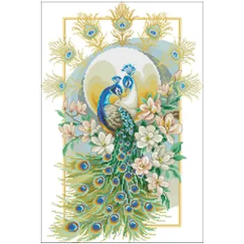 

peacock patterns Counted Cross Stitch 11CT 14CT 18CT DIY Chinese Cross Stitch Kits Embroidery Needlework Sets