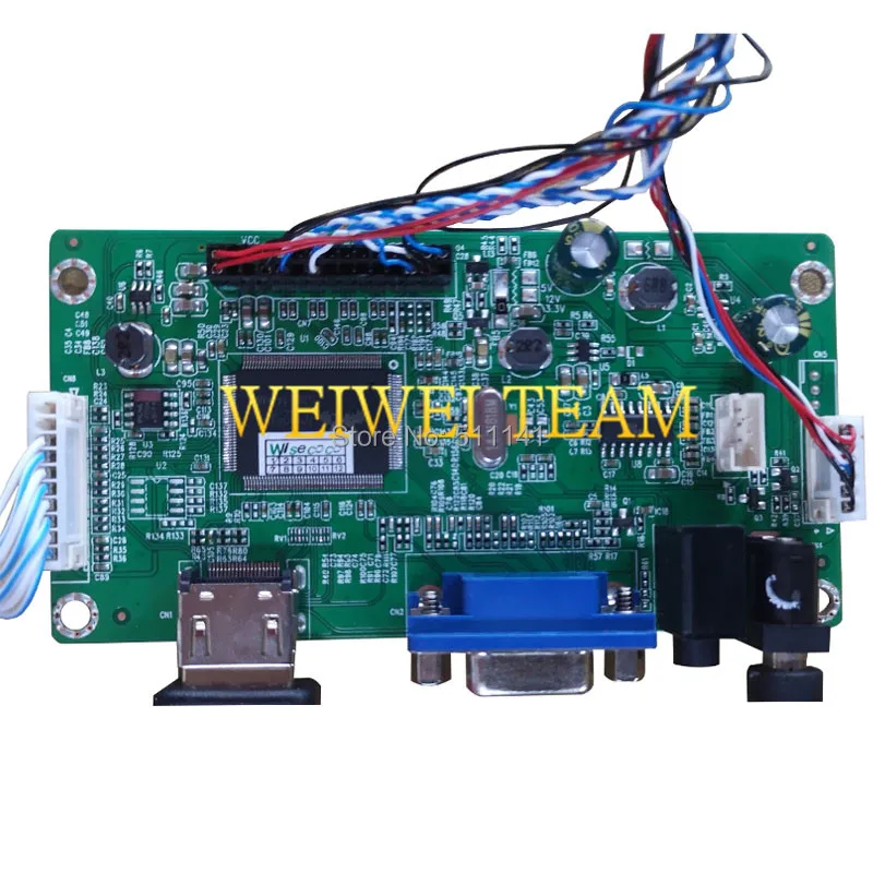 15,6 дюймов 1366x768 ЖК-экран с сенсорным экраном дигитайзер сборка VGA HDMI плата контроллера для ноутбука Тонкий светодиодный Замена