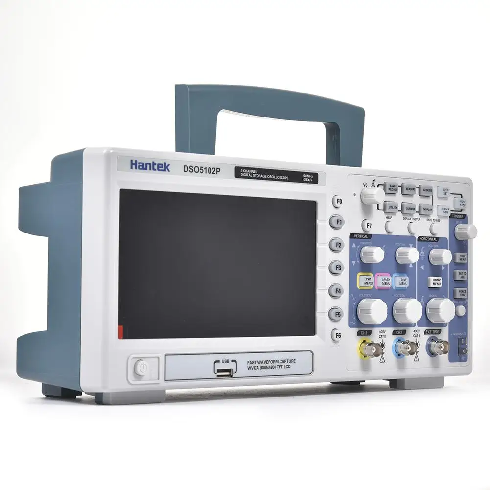 Для Hantek DSO5072P 70 МГц цифровой портативный осциллограф USB хранения 2 канала 1GSa/s 7 ''TFT lcd
