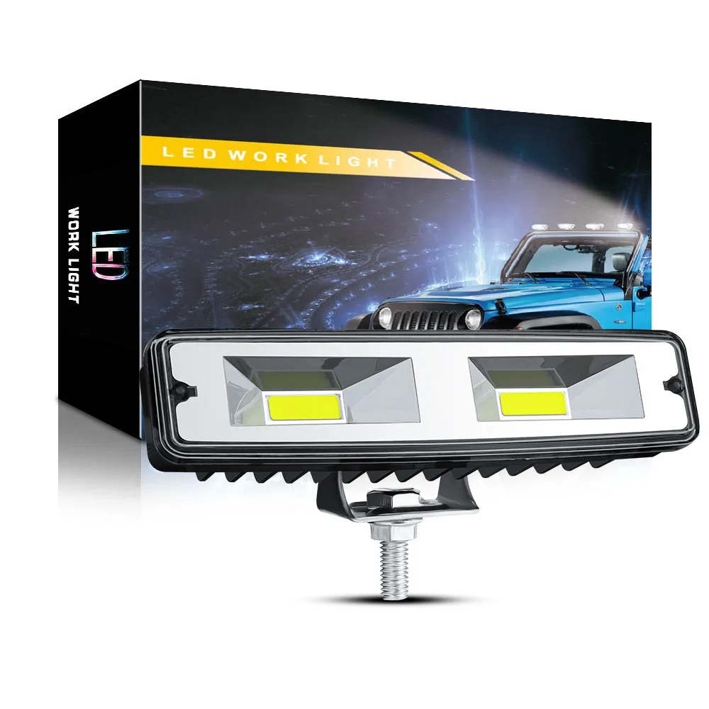 

Vehicle Trucks 12V 48W 2LED Working Light Bars Lamp Spotlight Off Road 6500K Lights Bar Work Lighting