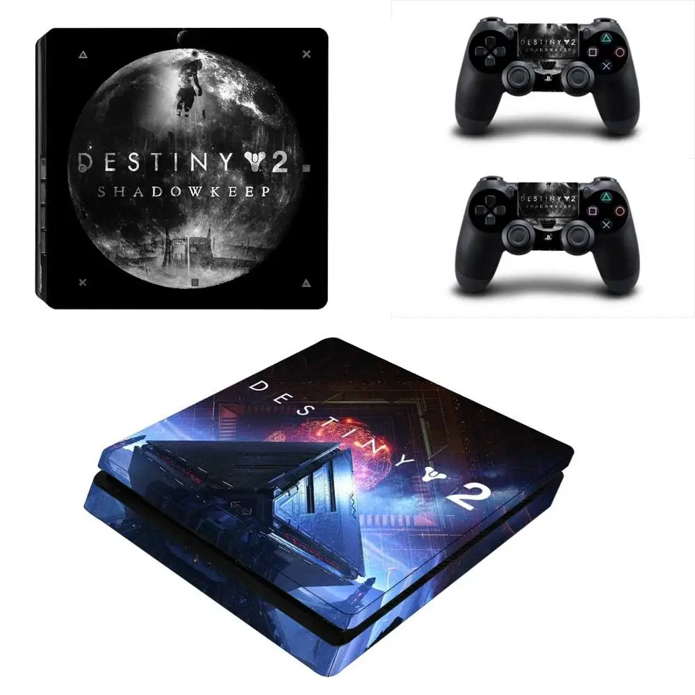 YSP4S-3924 Destiny 2 Shadowkeep PS4 тонкая наклейка для sony playstation 4 консоль и контроллер PS4 Slim Skins наклейка s винил - Цвет: YSP4S-3924