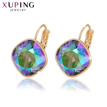 

Xuping Romantic Hoop Earrings Crystals from Swarovski Gold-Color Exquisite Jewelry Party Gift Women Girls M76/M77/M78-20371