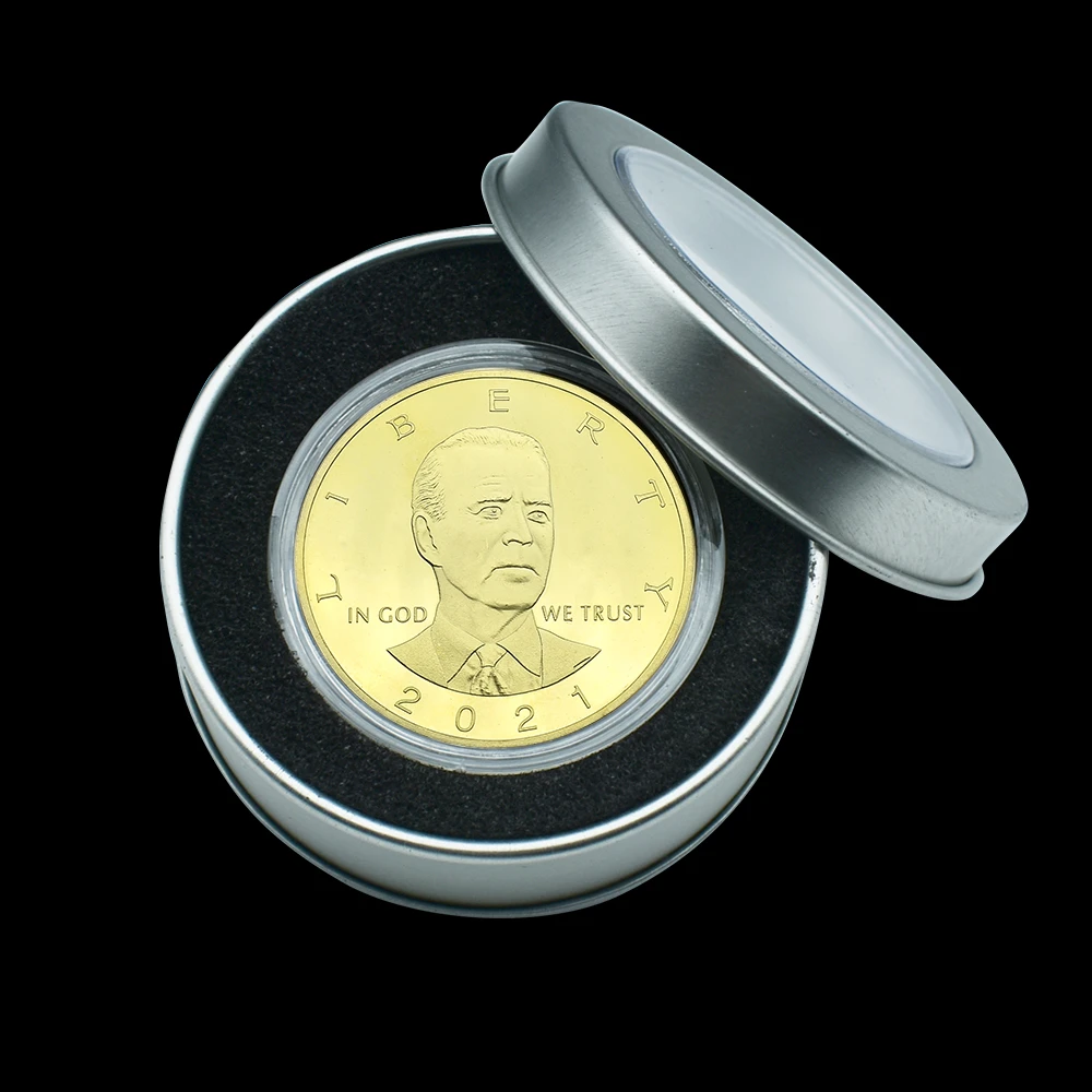 Joe Biden President Commemorative Souvenir Coin Challenge Collectible Coins 2021 