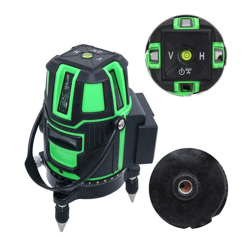 Self-leveling Laser Level  2/3/5 lines Cross Line Level Outdoor Vertical Level Measurement Green Laser Line Straight Line