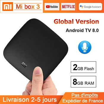 

Xiaomi MI Box 3 2G+8G Android TV 8.1 TV Receiver Google Player Youtube Support BT Dual-Band WIFI Android TV 8.1 Xiaomi MI Box 3