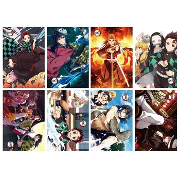 

8Pcs Anime Demon Slayer Cosplay Wallpaper Kimetsu No Yaiba Kamado Tanjirou Kamado Nezuko Agatsuma Zenitsu Role Poster Ornament