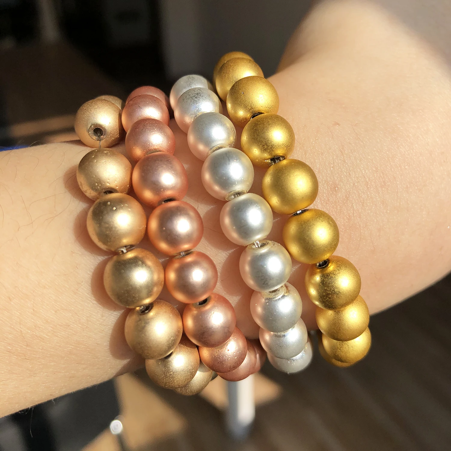 Natürliche Stein Mehrfarbige Hämatit Lose Runde Perlen Für Diy Schmuck Machen Armband Zubehör 15'' Zoll 2 3 4 6 8 10mm – Detail 8