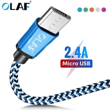 Олаф микро USB кабель 1 м 2 м 3 м Быстрая зарядка USB кабель для передачи данных для samsung S6 S7 Xiaomi 4X LG планшет Android мобильный телефон usb зарядка