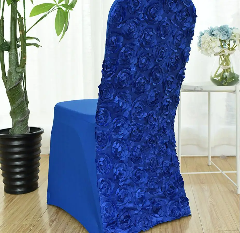 13 цветов чехлы для стульев свадьбы из спандекса с вышитой розой и лайкрой