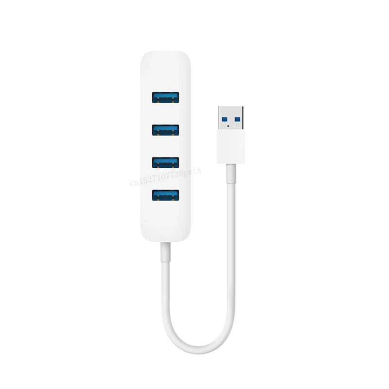 White Xiaomi 4 порта USB3.0 хаб с резервным интерфейсом питания USB удлинитель концентратора удлинитель коннектор адаптер для планшетного компьютера - Цвет: White