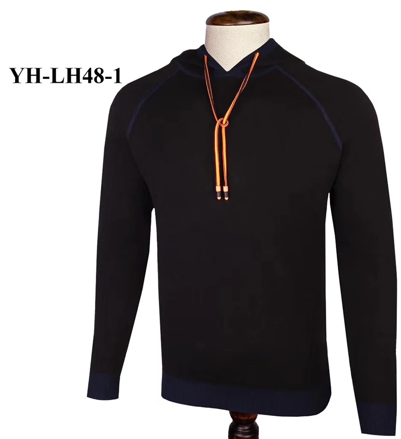 Billionaire свитер с капюшоном для мужчин зима Повседневный плотный эластичный удобный однотонный M-4XL с вышивкой