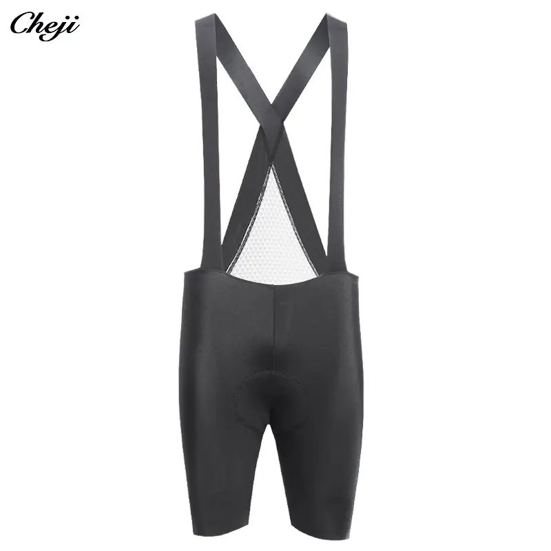 

CHEJI Men's Cycling Bib Pants MTB Road Bike Gel Pad Breathable Quick Dry High Elastic Black Bicycle Long Trousers