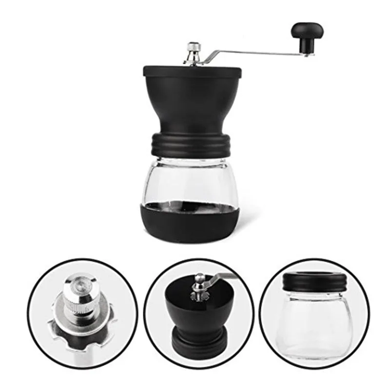  Stainless Steel Coffee Grinder Tool Hand Manual Big Capacity Coffee Bean Grinder Spice Mini Grinder - 4000367219089