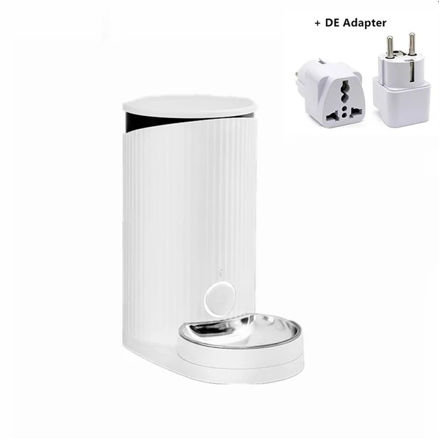 Add DE Adapter Xiaomi Mijia FURRYTAIL Pet Smart Feeder автоматическая подача анти-засорение синхронизации чаша количественный питатель с приложением дистанционного управления - Цвет: Add DE Adapter