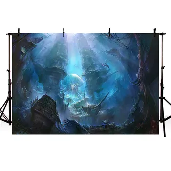 

TAIBO Vinyl Background Photography Deep Sea and Shipwreck Background Children Party Photo Studio Backdrop Photocall