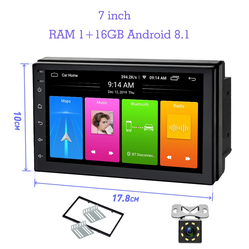 US $66.12 7 Universal Gps Navigation Bluetooth 2 Din Car Radio Android 81