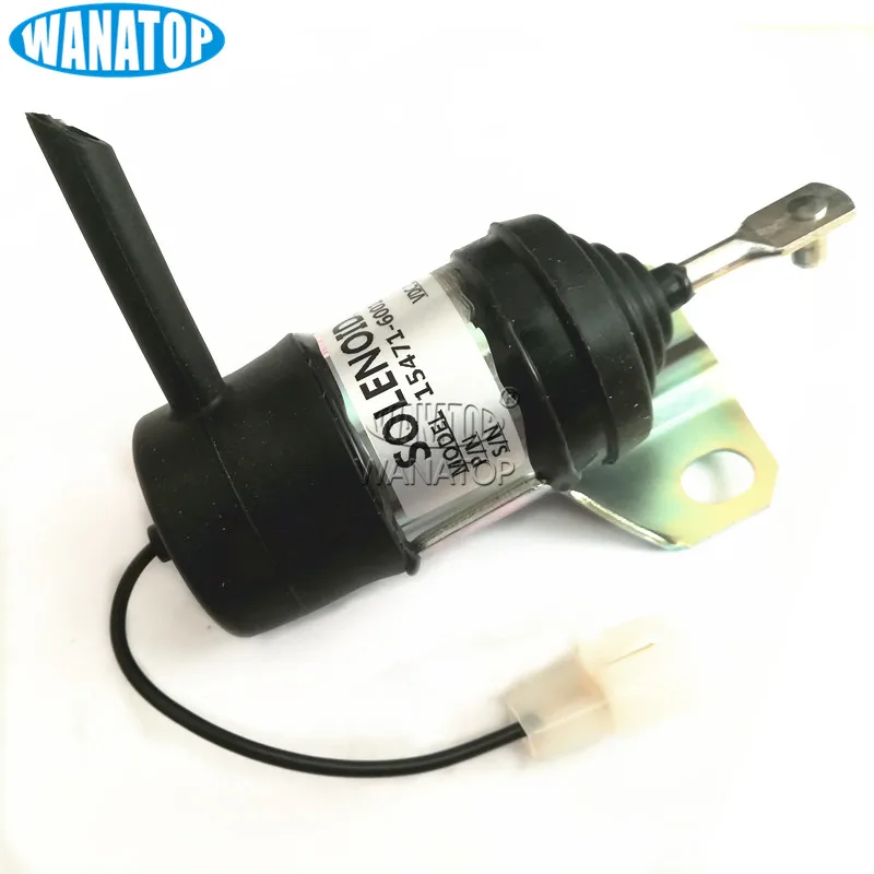 12V Соленоид для остановки топлива 15471-60010 Для Kubota B1250 B1750 L2900 L4200
