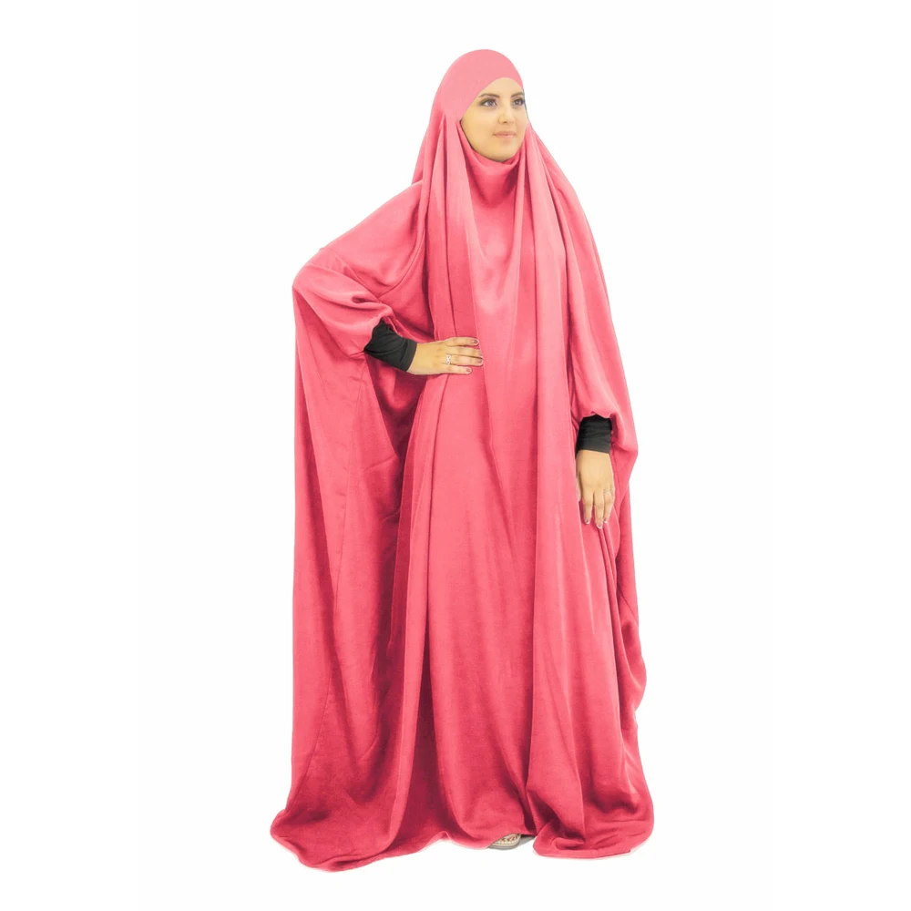 One Piece Prayer Outfit Muslim Women Prayer Garment Abaya Overhead Robe Hijab Dress Prayer Dress Scarf Hajj Islamic Clothes - Image 2