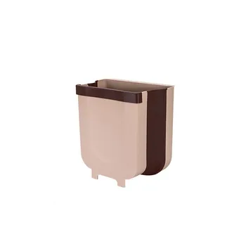 

Wall Mounted Folding Waste Bin Kitchen Cabinet Door Hanging Trash Bin Small Wall Mounted Folding Waste Home Kitchen Car Bin