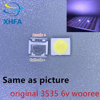 

500pcs FOR WOOREE High Power LED LED Backlight 2W 6V 3535 150LM Cool white LCD Backlight for TV WM35E2F-YR09B-eA TV Application