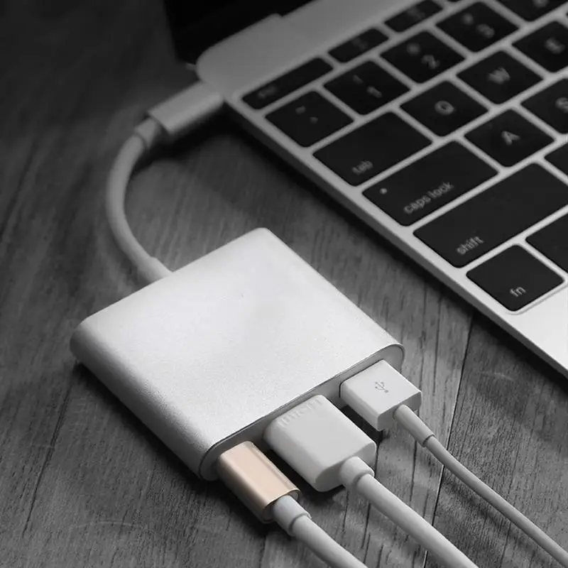 Зазор цена type-C 3,1 до USB3.0/HDMI/type C Женский адаптер зарядного устройства для Macbook