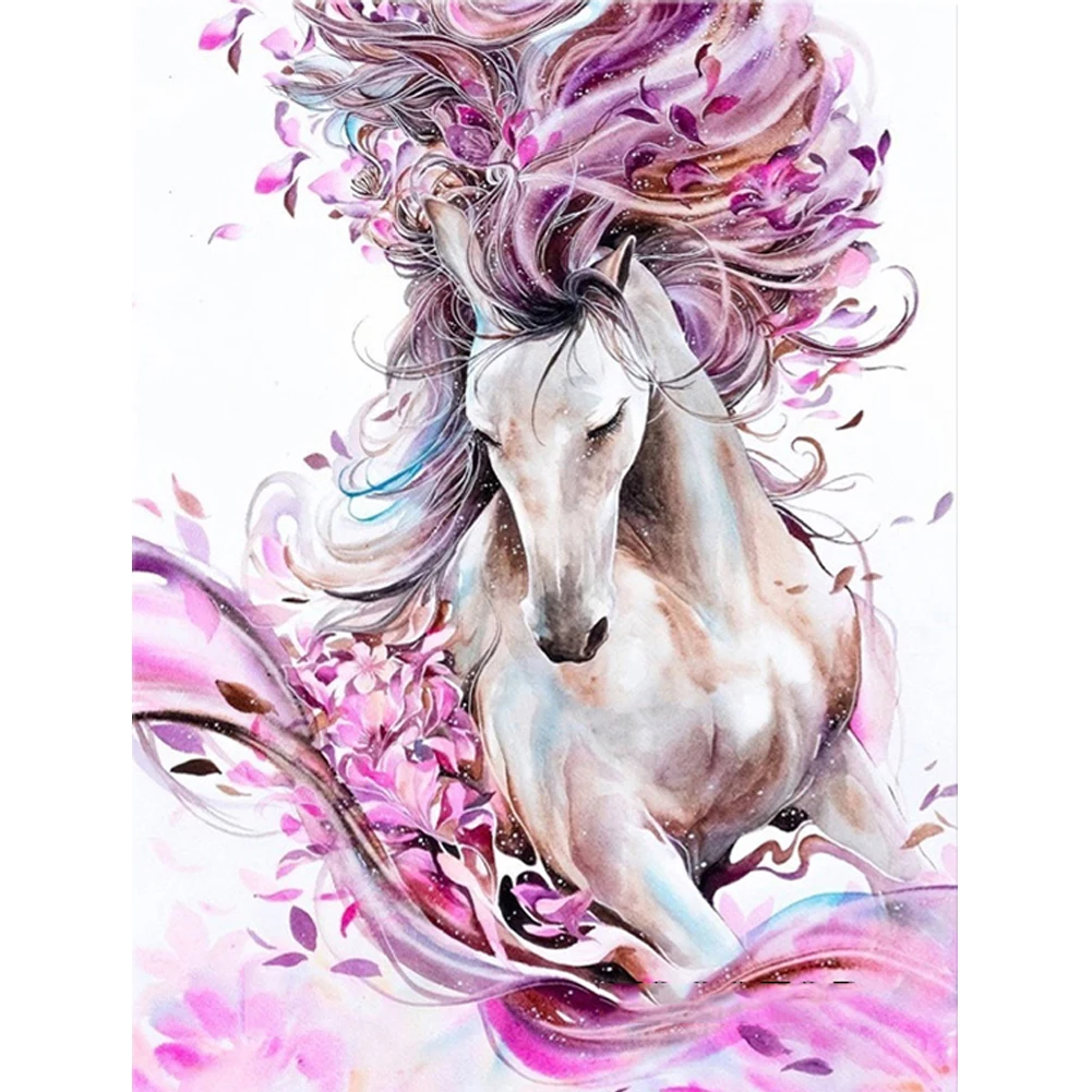 Horse Fairy 30x40cm Алмазная картина Nouveaute Annimaux Белая лошадь Алмазная вышивка крестиком Новая полная Алмазная вышивка Декор для спальни - Цвет: Horse Fairy 30x40cm