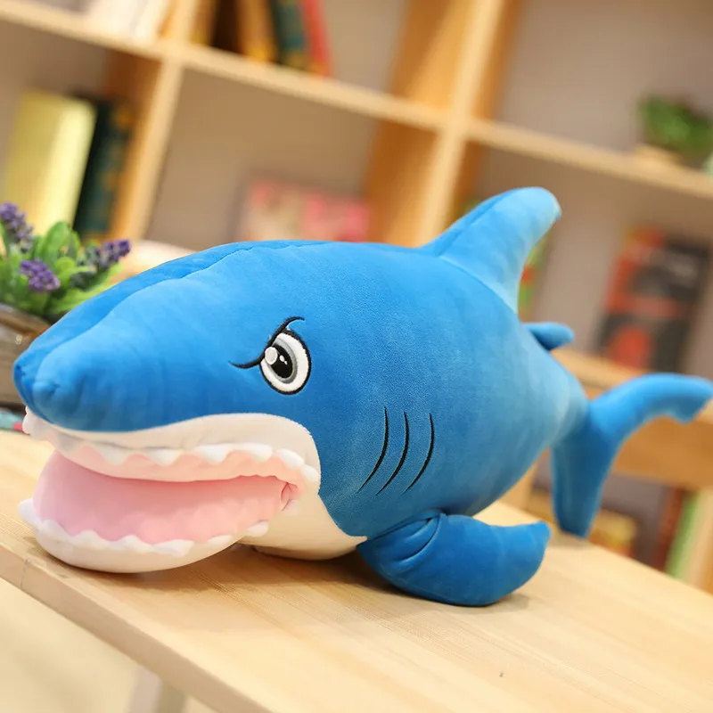 Гигантский Размер большой рот плюшевая игрушка «Акула» популярная Подушка для сна милая мягкая подушка-Рыба игрушки для детей Детские игрушки подарок