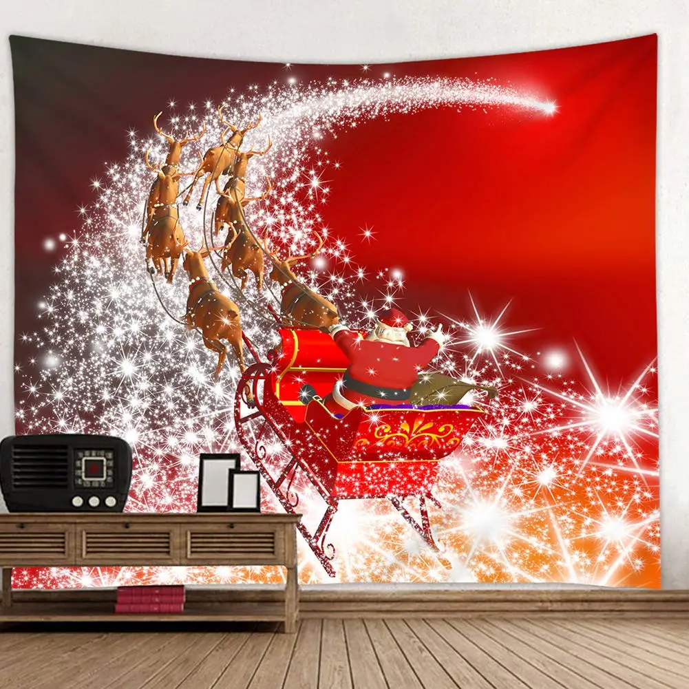 

Christmas Tree Holiday Digital Printed Tapestry Wall Hanging Christmas Decorations