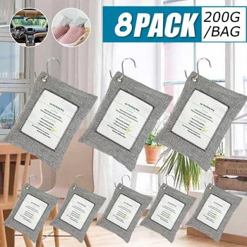 

200g/bag Bamboo Charcoal Bag Smelly Removing Activated Carbon Closets Shoe Deodorant Deodorize Desiccant Absorber