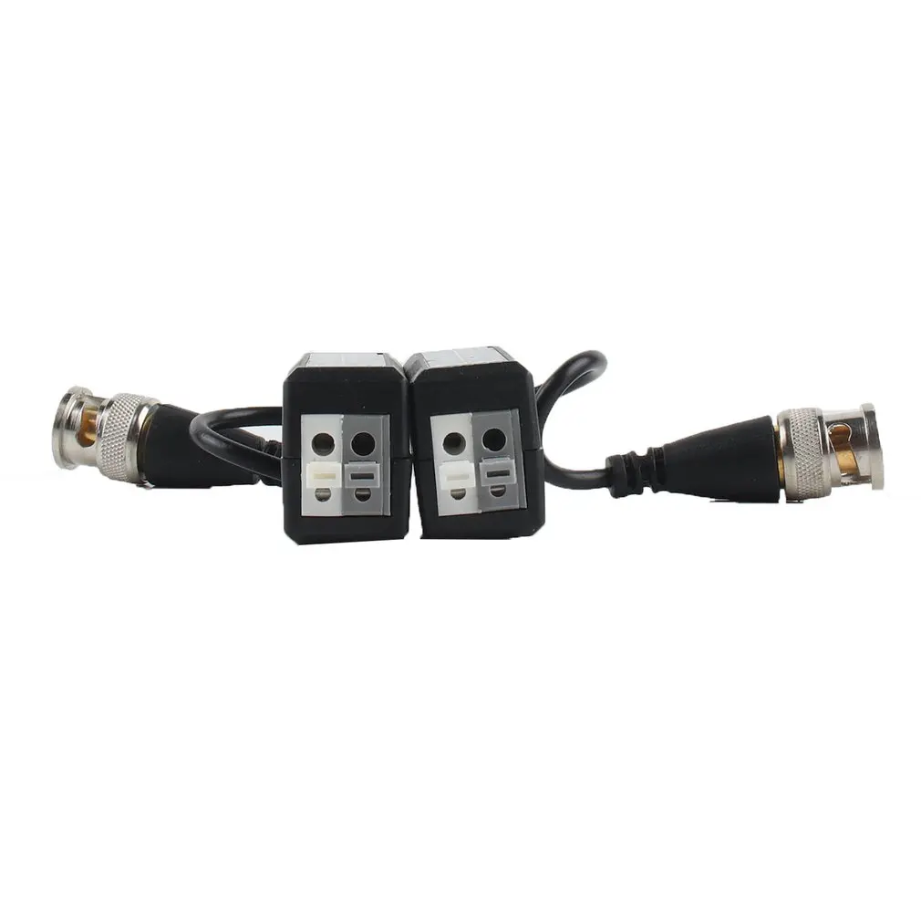 1 Pair HD CCTV Via Twisted Video Balun Transmitter For CCTV Camera DVR For CVI/TVI/AHD 0-300m Black Wholesale