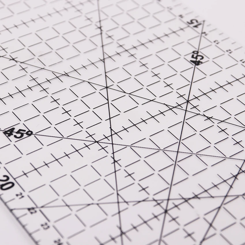 300 мм x 15 см Лоскутная линейка стеганая высококачественная акриловая прозрачная шкала линейки школьные принадлежности для черчения 1 шт
