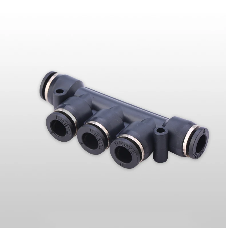 10 шт. Воздушный Пневматический фитинг 5Way One Touch 8mm10mm 6 мм 4mm12mm OD шланг трубка Push In 5 Порт Газа быстро фитинги соединитель муфта