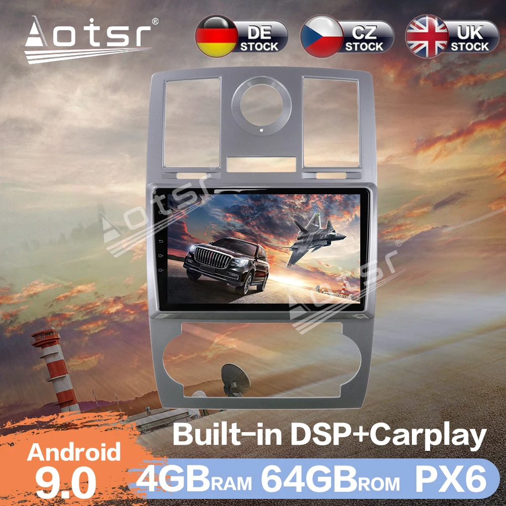 Aotsr новейший Android 10 автомобильный Радио плеер GPS навигация DSP авто стерео видео HD
